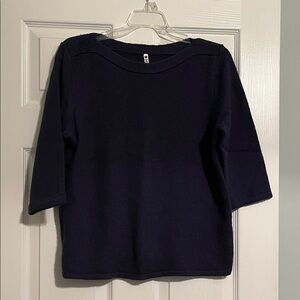 Leo & Nicole Navy Women's Crew Neck Sweater